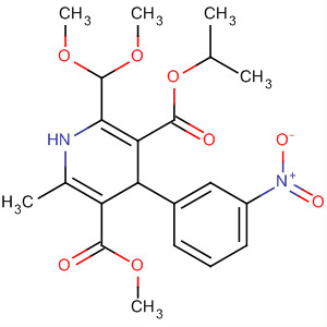 4-(3-Nitrophenyl)-2-dimethoxymethyl-1,4-dihydropyridine-3,5-dicarboxylic acid 5-isopropyl ester 3-methyl ester Structure,75530-94-8Structure