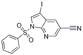 3-Iodo-1-(phenylsulfonyl)-1h-pyrrolo[2,3-b]pyridine-5-carbonitrile Structure,757978-12-4Structure