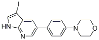 1H-pyrrolo[2,3-b]pyridine, 3-iodo-5-[4-(4-morpholinyl)phenyl]- Structure,757983-04-3Structure