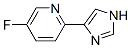 Pyridine, 5-fluoro-2-(1h-imidazol-4-yl)-(9ci) Structure,758679-59-3Structure