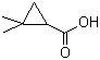 2,2-Dimethyl cyclopropyl carboxylic acid Structure,75885-59-5Structure