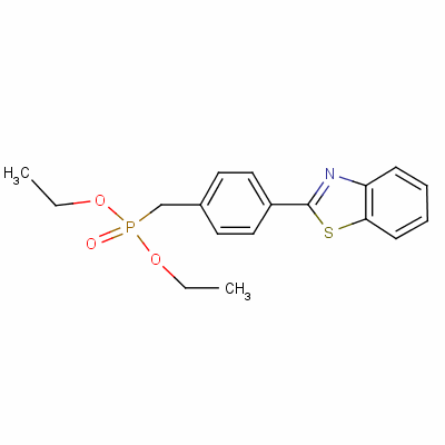 2-[4-(Diethoxyphosphorylmethyl)phenyl]benzothiazole Structure,75889-62-2Structure