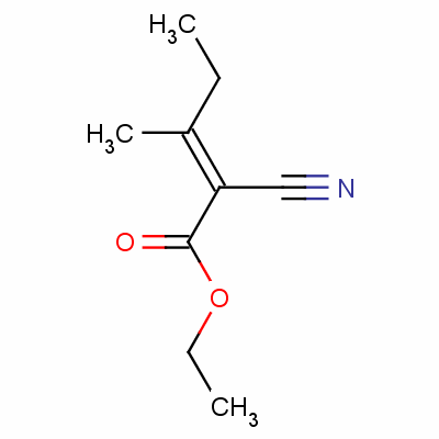 Ethyl (2e)-2-cyano-3-methyl-2-pentenoate Structure,759-51-3Structure