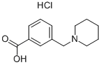 3-(Piperidinomethyl)benzoic acid hydrochloride 0.5 hydrate Structure,7596-82-9Structure