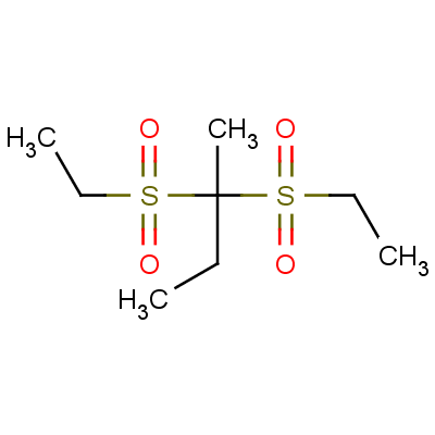 Butane,2,2-bis(ethylsulfonyl)- Structure,76-20-0Structure