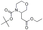 Tert-butyl 3-(2-ethoxy-2-oxoethyl)morpholine-4-carboxylate Structure,761460-02-0Structure