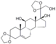 11,17,21-Trihydroxy-pregn-5-ene-3,20-dione 3,20-diethylene ketal Structure,76338-54-0Structure