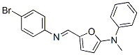 2-Furanamine, 5-[[(4-bromophenyl)imino]methyl]-n-methyl-n-phenyl- Structure,763864-63-7Structure