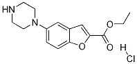 5-(1-Piperazinyl)-2-benzofurancarboxylic acid ethyl ester hydrochloride Structure,765935-67-9Structure