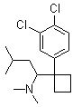 1-(1-(3,4-Dichlorophenyl)cyclobutyl)-n,n,3-trimethylbutan-1-amine Structure,766462-77-5Structure