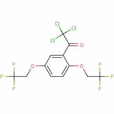 1,4-Bis(2,2,2-trifluoroethoxy)-2-(trichloroacetyl)benzene Structure,76784-42-4Structure