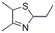 4,5-Dimethyl-2-ethyl-3-thiazoline Structure,76788-46-0Structure