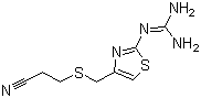 3-(2-Guanidino-thiazol-4-yl-methylthio)-propionitrile Structure,76823-93-3Structure