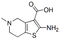 Thieno[3,2-c]pyridine-3-carboxylic acid, 2-amino-4,5,6,7-tetrahydro-5-methyl- (9ci) Structure,768317-39-1Structure