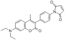 1-(4-(7-(Diethylamino)-4-methyl-2-oxo-2h-chromen-3-yl)phenyl)-1h-pyrrole-2,5-dione Structure,76877-33-3Structure