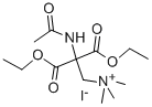 (2-Acetamido-2,2-dicarboxyethyl)trimethylammonium iodide diethyl ester Structure,7689-61-4Structure