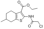 2-(2-Chloro-acetylamino)-6-methyl-4,5,6,7-tetrahydro-benzo[b]thiophene-3-carboxylic acid ethyl ester Structure,76981-87-8Structure