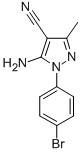 5-Amino-1-(4-bromophenyl)-3-methyl-1h-pyrazole-4-carbonitrile Structure,76982-35-9Structure