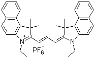 3-Ethyl-2-[3-(3-ethyl-1,3-dihydro-1,1-dimethyl-2h-benz[e]indol-2-ylidene)-1-propen-1-yl]-1,1-dimethyl-1h-benz[e]indolium hexafluorophosphate(1-) (1:1) Structure,769933-13-3Structure