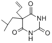 5-Allyl-5-isobutylbarbituric acid Structure,77-26-9Structure