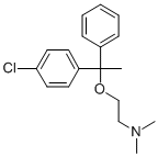 2-(1-(4-Chlorophenyl)-1-phenylethoxy)-n,n-dimethylethanamine Structure,77-38-3Structure