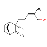 2-Penten-1-ol, 2-methyl-5-(2-methyl-3-methylenebicyclo[ 2.2.1]hept-2-yl)-, [1s-[1??,2??(z),4??]]- Structure,77-42-9Structure