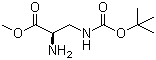 3-[[(1,1-Dimethylethoxy)carbonyl]amino]-L-alanine methyl ester Structure,77087-60-6Structure