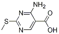 4-Amino-2-(methylthio)pyrimidine-5-carboxylicacid Structure,771-81-3Structure