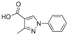 3-Methyl-1-phenyl-1H-pyrazole-4-carboxylic acid Structure,77169-11-0Structure