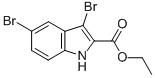 3,5-Dibromoindole-2-carboxylic acid ethyl ester Structure,77185-78-5Structure