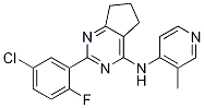 2-(5-Chloro-2-fluorophenyl)-n-(3-methylpyridin-4-yl)-6,7-dihydro-5h-cyclopenta[d]pyrimidin-4-amine Structure,773138-62-8Structure