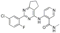 4-((2-(5-Chloro-2-fluorophenyl)-6,7-dihydro-5h-cyclopenta[d]pyrimidin-4-yl)amino)-n-methylnicotinamide Structure,773138-82-2Structure