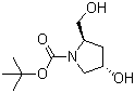 (2R,4s)-tert-butyl 4-hydroxy-2-(hydroxymethyl)pyrrolidine-1-carboxylate Structure,77450-03-4Structure