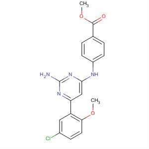 Methyl 4-(2-amino-6-(5-chloro-2-methoxyphenyl)pyrimidin-4-ylamino)benzoate Structure,774606-14-3Structure