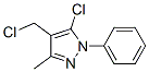 5-Chloro-4-(chloromethyl)-3-methyl-1-phenyl-1H-pyrazole Structure,77509-88-7Structure