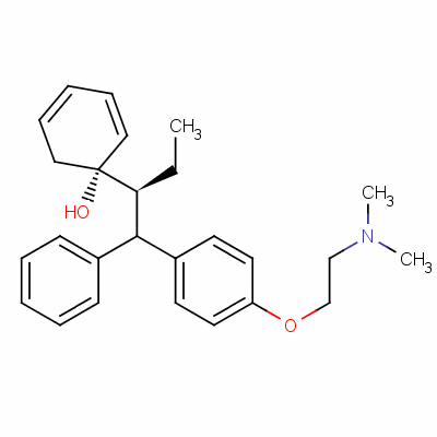 1-[4-(2-Dimethylamino-ethoxy)phenyl]-1,2-diphenyl-1-butanol Structure,77542-06-4Structure