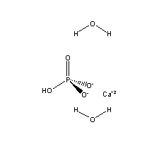 Calcium hydrogenphosphate dihydrate Structure,7789-77-7Structure