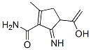 1-Cyclopentene-1-carboxamide, 4-(1-hydroxyethenyl)-5-imino-2-methyl- Structure,779269-60-2Structure