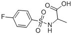 2-([(4-Fluorophenyl)sulfonyl]amino)propanoic acid Structure,780-97-2Structure