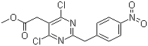 4,6-Dichloro-2-[(4-nitrophenyl)methyl]-5-pyrimidineacetic acid methyl ester Structure,780763-92-0Structure