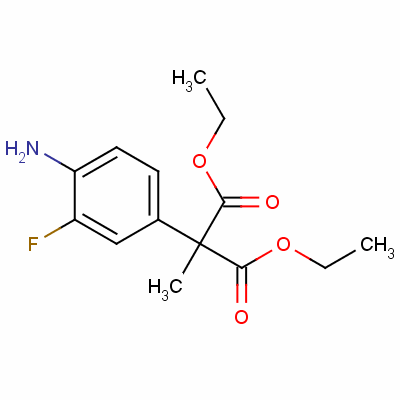 Diethyl (4-amino-3-fluorophenyl)methylmalonate Structure,78543-08-5Structure