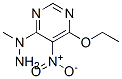 Pyrimidine, 4-ethoxy-6-(1-methylhydrazino)-5-nitro- (9ci) Structure,78555-94-9Structure