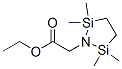 (1-Ethoxycarbonylmethyl)-2,2,5,5-tetramethyl-1-aza-2,5-disilacyclopentane Structure,78605-23-9Structure