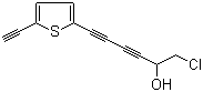 1-Chloro-6-(5-ethynylthiophen-2-yl)hexa-3,5-diyn-2-ol Structure,78876-53-6Structure