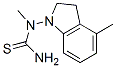 Thiourea, n-(2,3-dihydro-4-methyl-1h-indol-1-yl)-n-methyl- (9ci) Structure,790158-87-1Structure