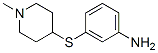 Benzenamine, 3-[(1-methyl-4-piperidinyl)thio]-(9ci) Structure,790668-23-4Structure