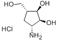 (1R,2S,3R,4R)-2,3-Dihydroxy-4-(hydroxymethyl)-1-aminocyclopentane hydrochloride Structure,79200-57-0Structure