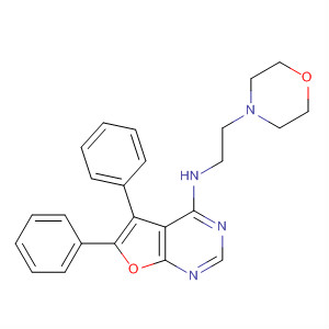 N-[2-(4-morpholinyl)ethyl]-5,6-diphenyl-furo[2,3-d]pyrimidin-4-amine Structure,792945-64-3Structure