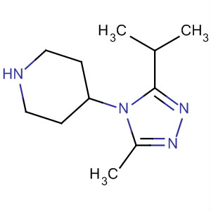 4-(3-Isopropyl-5-methyl-4h-1,2,4-triazol-4-yl)piperidine Structure,795310-37-1Structure