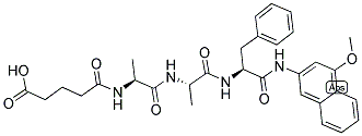 Glutaryl-ala-ala-phe 4-methoxy-beta-naphthylamide Structure,79642-99-2Structure